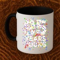 95 Years Young Happy 95th Birthday Confetti Coffee Mug thumb 2