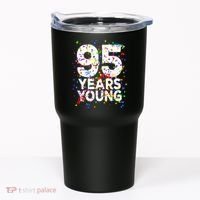 95 Years Young Happy 95th Birthday Confetti Tumbler thumb 0
