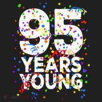 95 Years Young Happy 95th Birthday Confetti Tumbler thumb 3