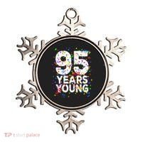 95 Years Young Happy 95th Birthday Confetti Ornament thumb 0
