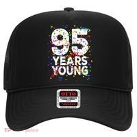 95 Years Young Happy 95th Birthday Confetti Hat thumb 0