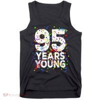 95 Years Young Happy 95th Birthday Confetti Tank Top thumb 0