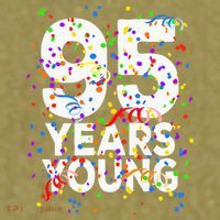 95 Years Young Happy 95th Birthday Confetti Garment-Dyed Women's Muscle Tee thumb 6
