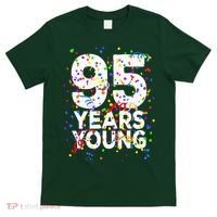 95 Years Young Happy 95th Birthday Confetti T-Shirt thumb 0