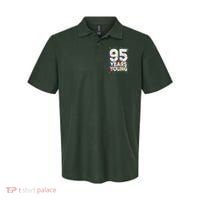 95 Years Young Happy 95th Birthday Confetti Polo thumb 0