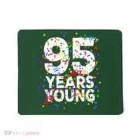95 Years Young Happy 95th Birthday Confetti Mousepad thumb 0
