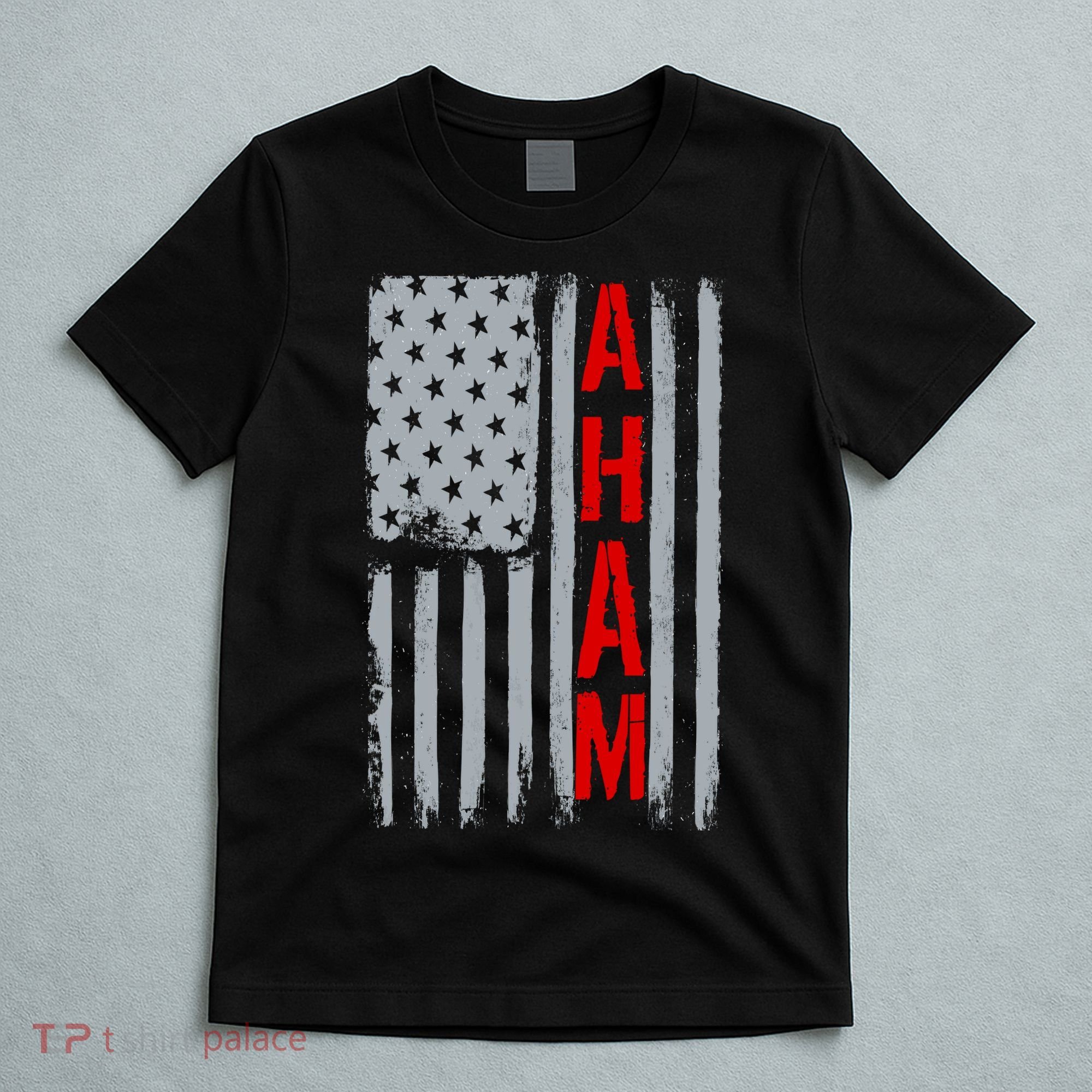 A. Ham Hamilton USA Vintage Flag T-Shirt