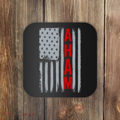 A. Ham Hamilton USA Vintage Flag Coaster
