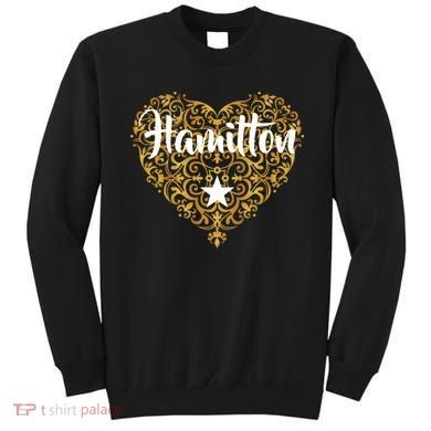 A. Hamilton Golden Heart Sweatshirt