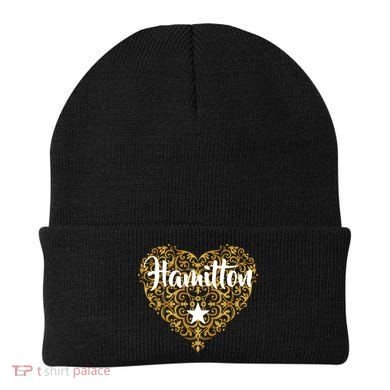 A. Hamilton Golden Heart Beanie