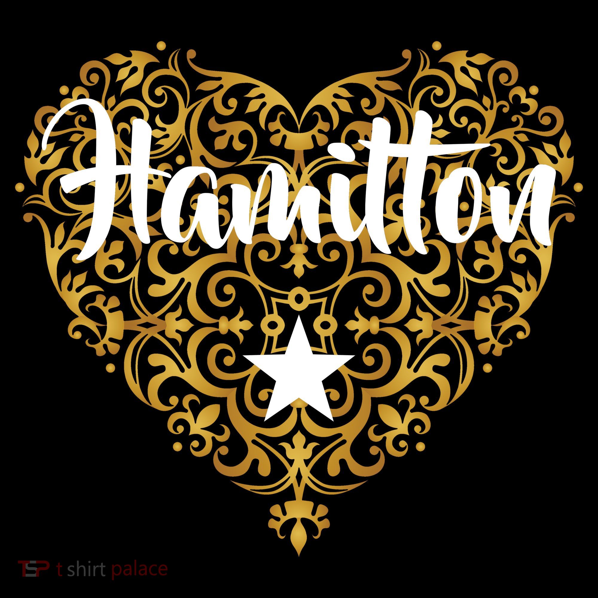 A. Hamilton Golden Heart Mousepad