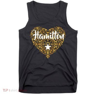 A. Hamilton Golden Heart Tank Top