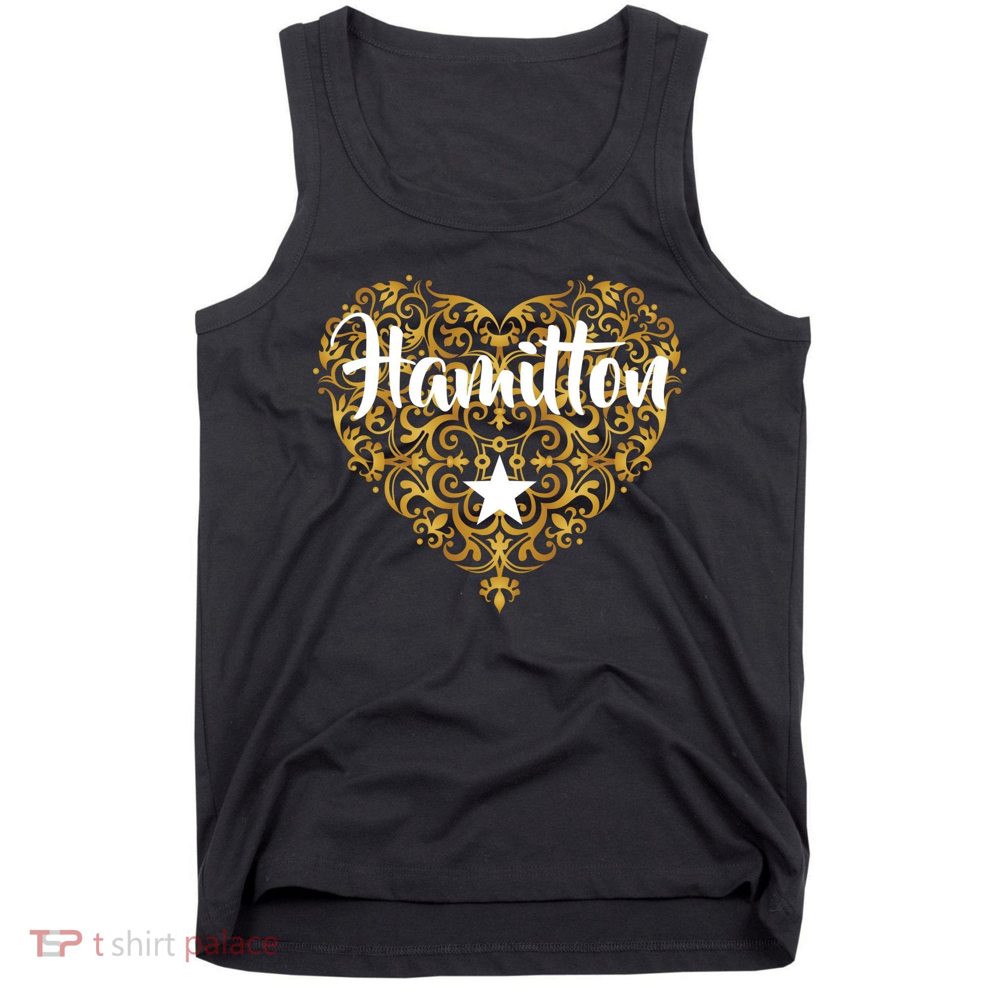 A. Hamilton Golden Heart Tank Top
