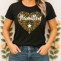A. Hamilton Golden Heart Women's T-Shirt thumb 2
