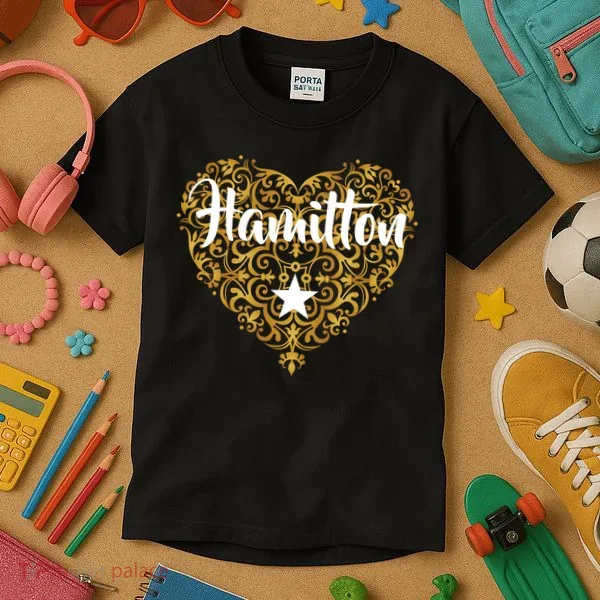 A. Hamilton Golden Heart Kids T-Shirt