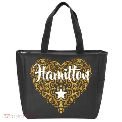 A. Hamilton Golden Heart Tote Bag