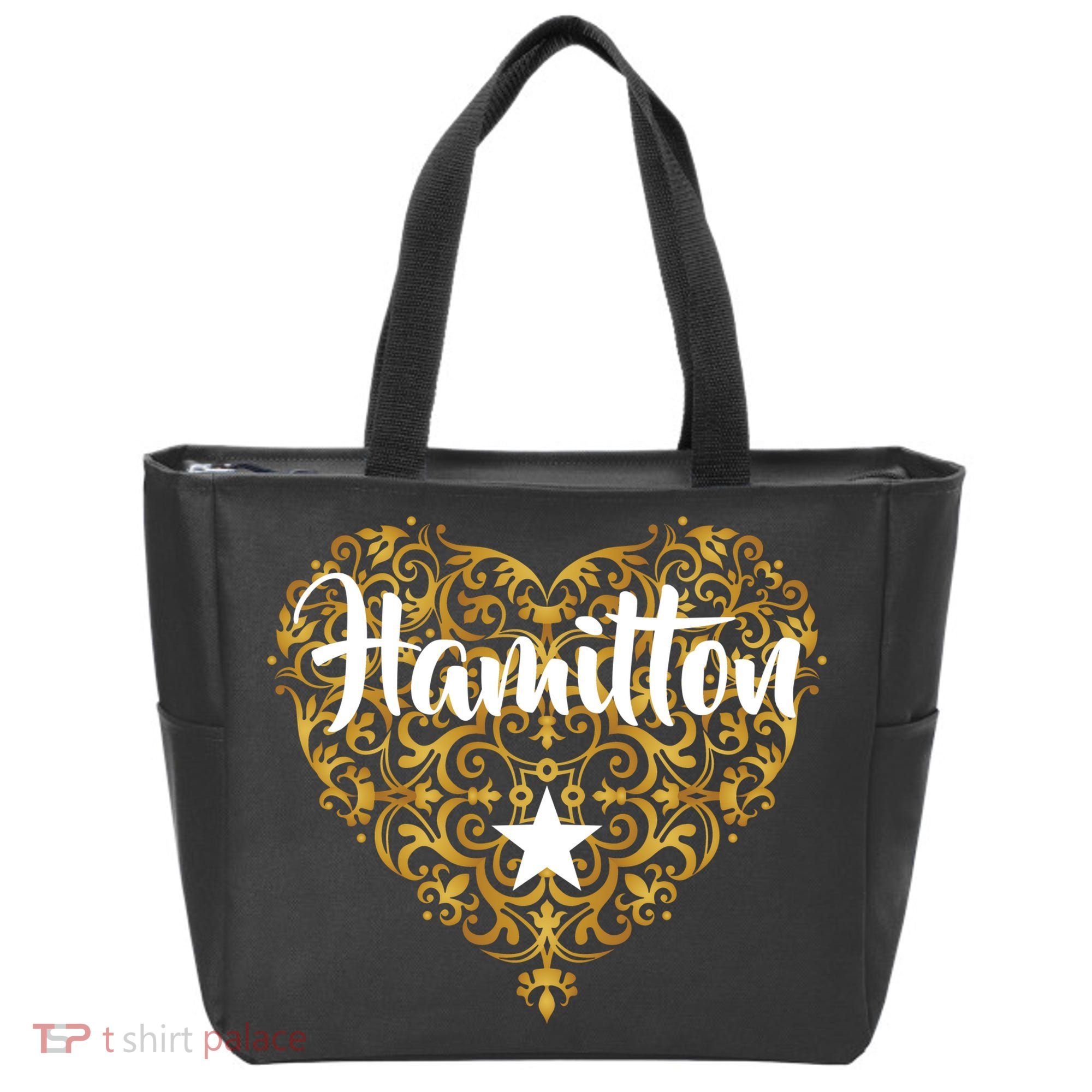 A. Hamilton Golden Heart Tote Bag