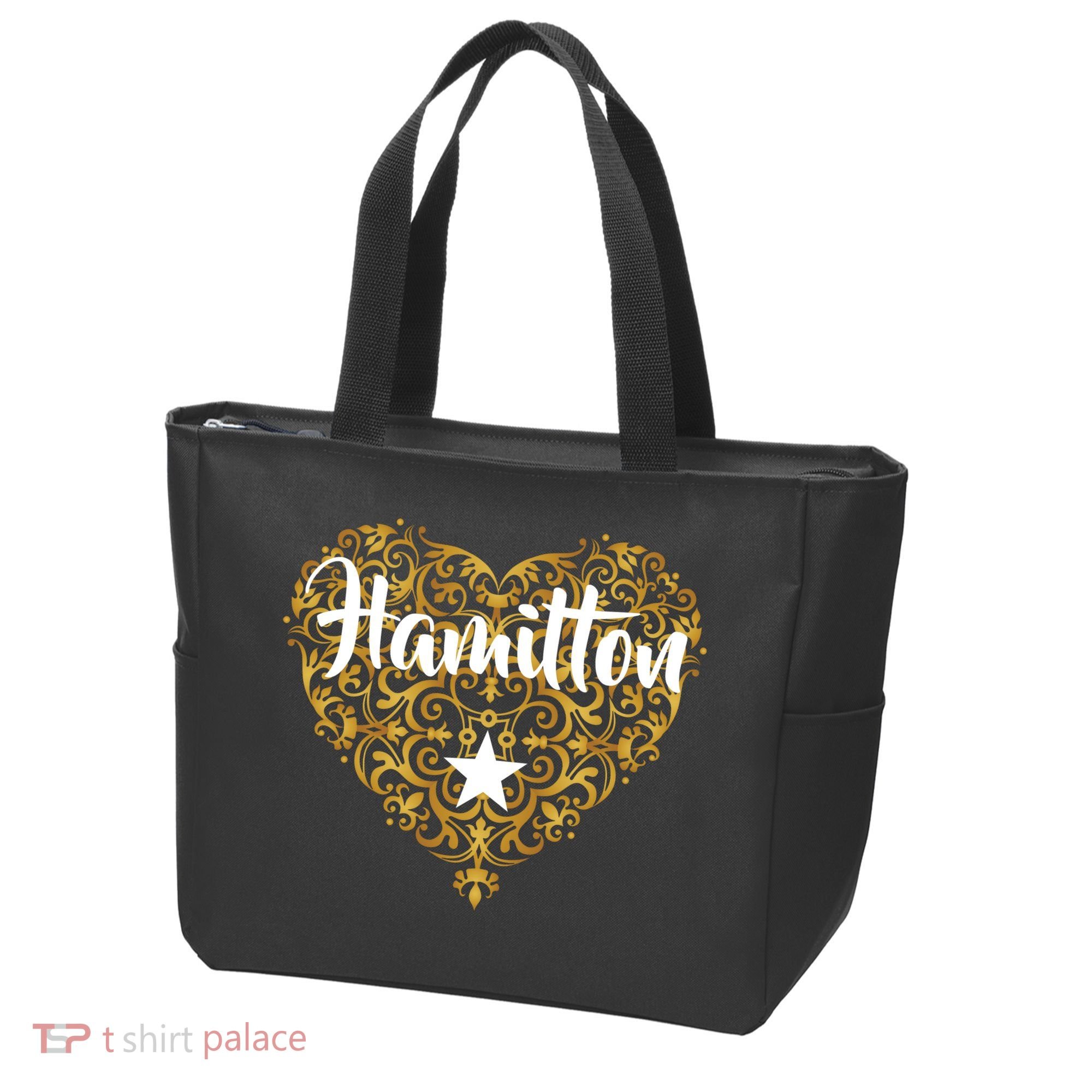A. Hamilton Golden Heart Tote Bag