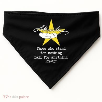 A. Hamilton Those Who Stand For Nothing Fall For Anything USA-Made Doggie Bandana