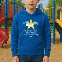 A. Hamilton Those Who Stand For Nothing Fall For Anything Kids Hoodie thumb 2
