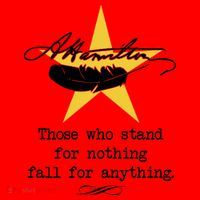 A. Hamilton Those Who Stand For Nothing Fall For Anything Santa Hat thumb 1