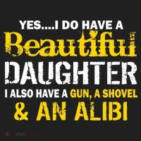 A Beautiful Daughter Also Have A Gun Shovel Alibi Beanie thumb 2