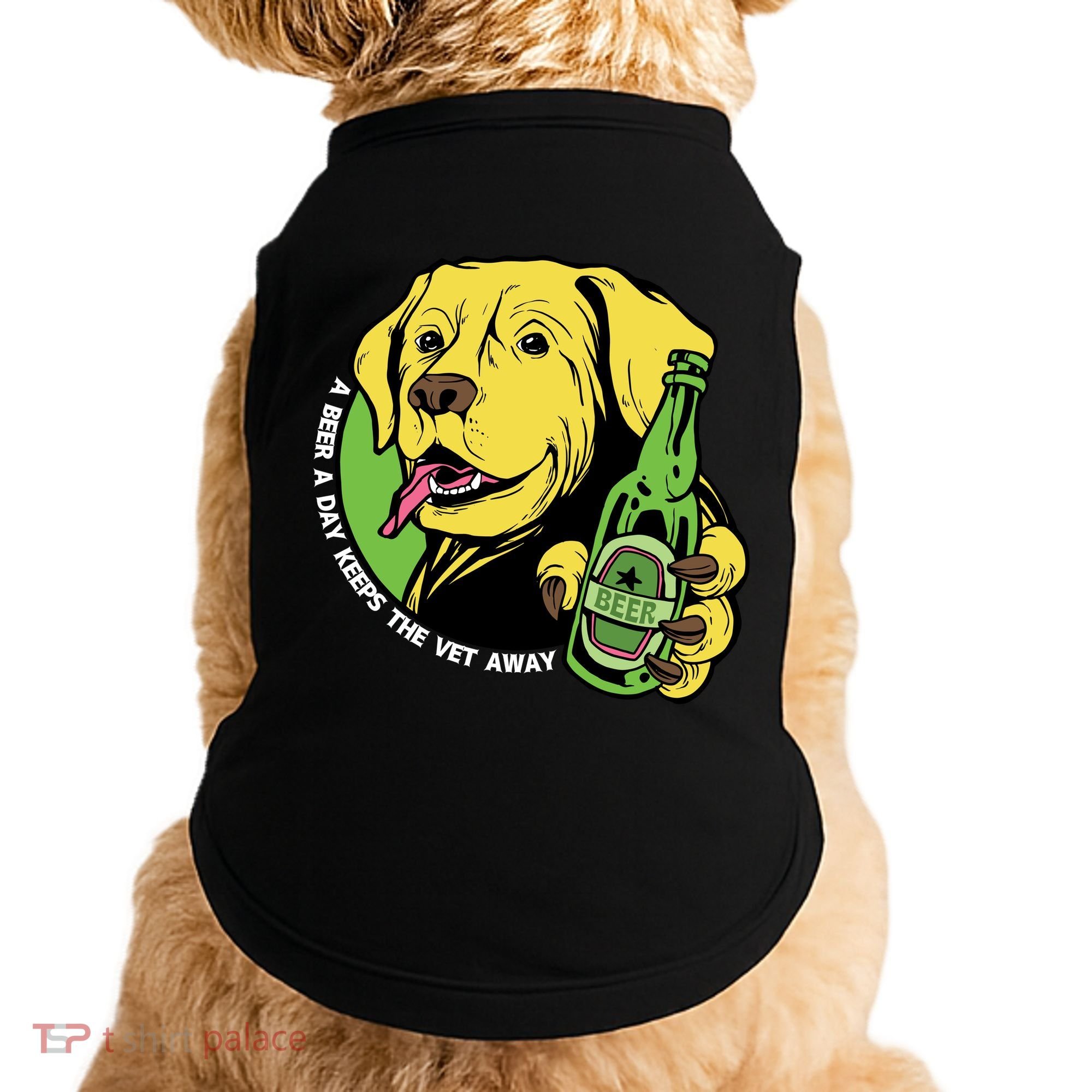 A Beer A Day Keeps The Vet Away Dog Doggie Tank
