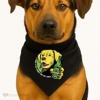 A Beer A Day Keeps The Vet Away Dog USA-Made Doggie Bandana thumb 1