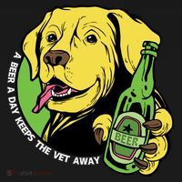 A Beer A Day Keeps The Vet Away Dog Backpack thumb 2