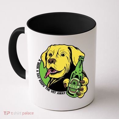 A Beer A Day Keeps The Vet Away Dog Coffee Mug