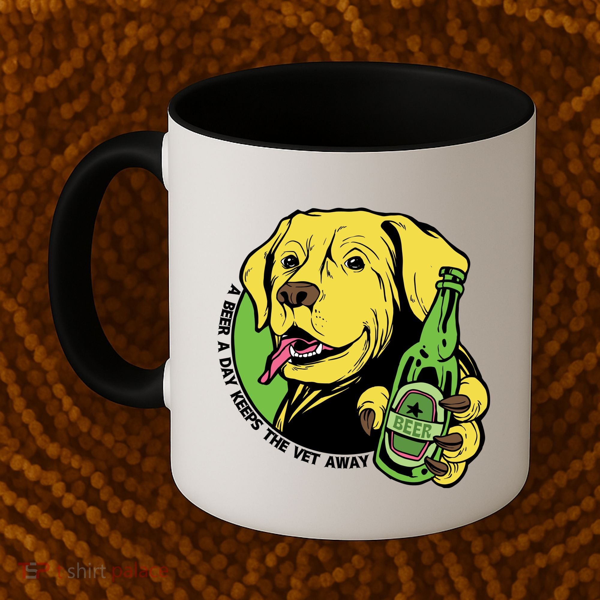 A Beer A Day Keeps The Vet Away Dog Coffee Mug