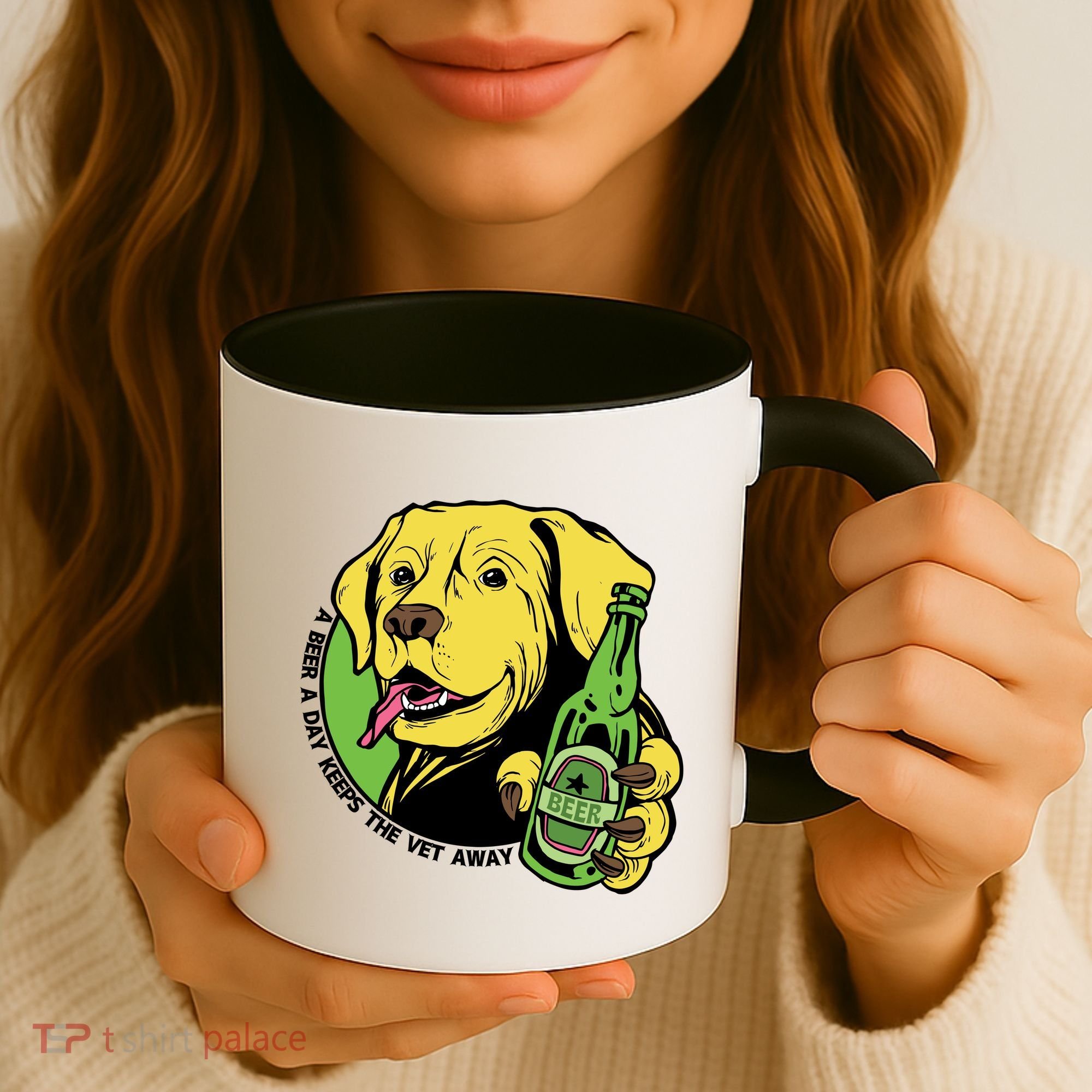A Beer A Day Keeps The Vet Away Dog Coffee Mug