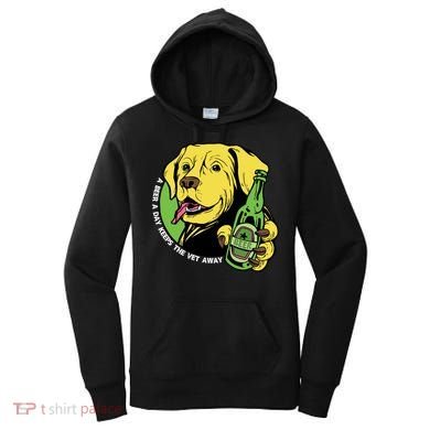 A Beer A Day Keeps The Vet Away Dog Women's Hoodie