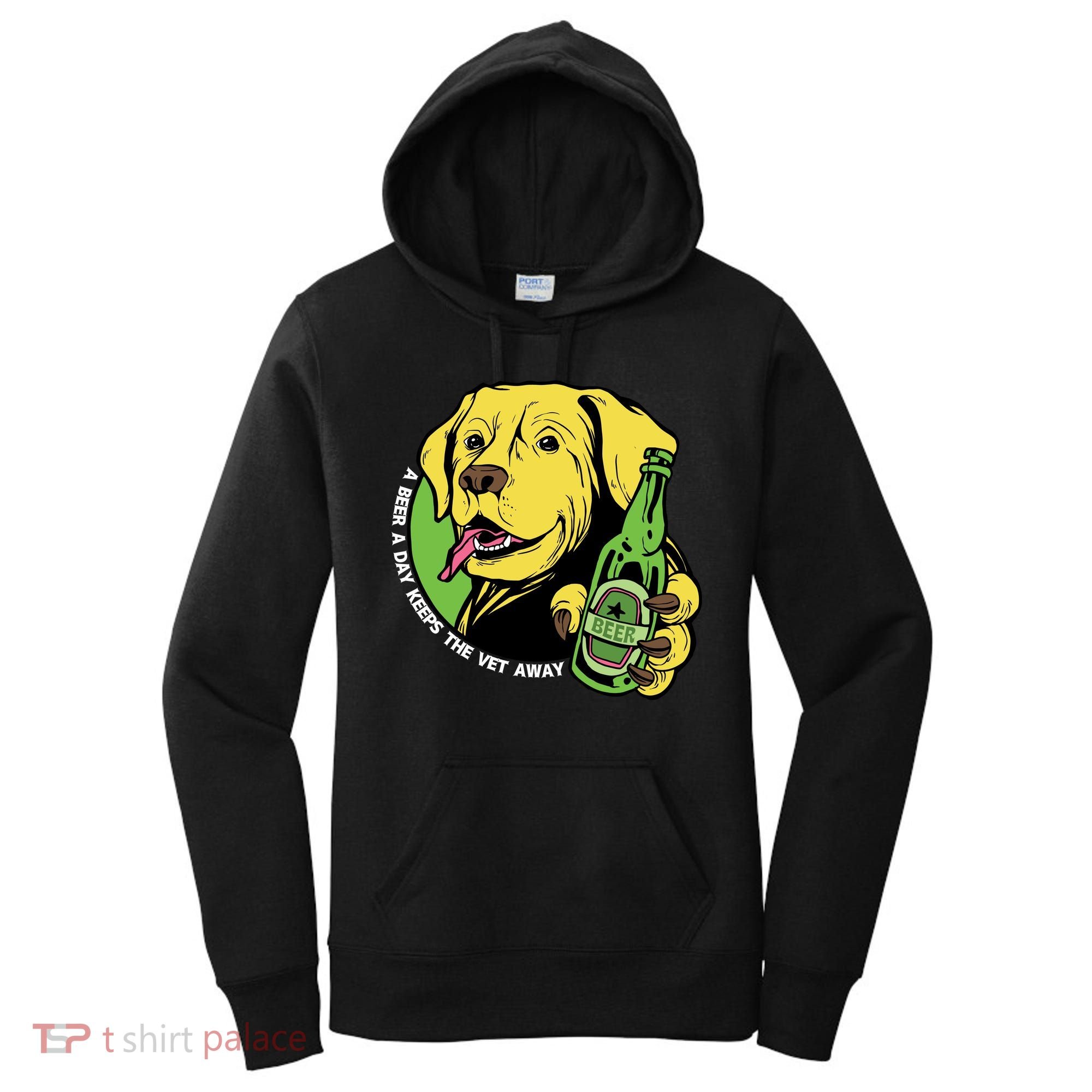 A Beer A Day Keeps The Vet Away Dog Women's Hoodie