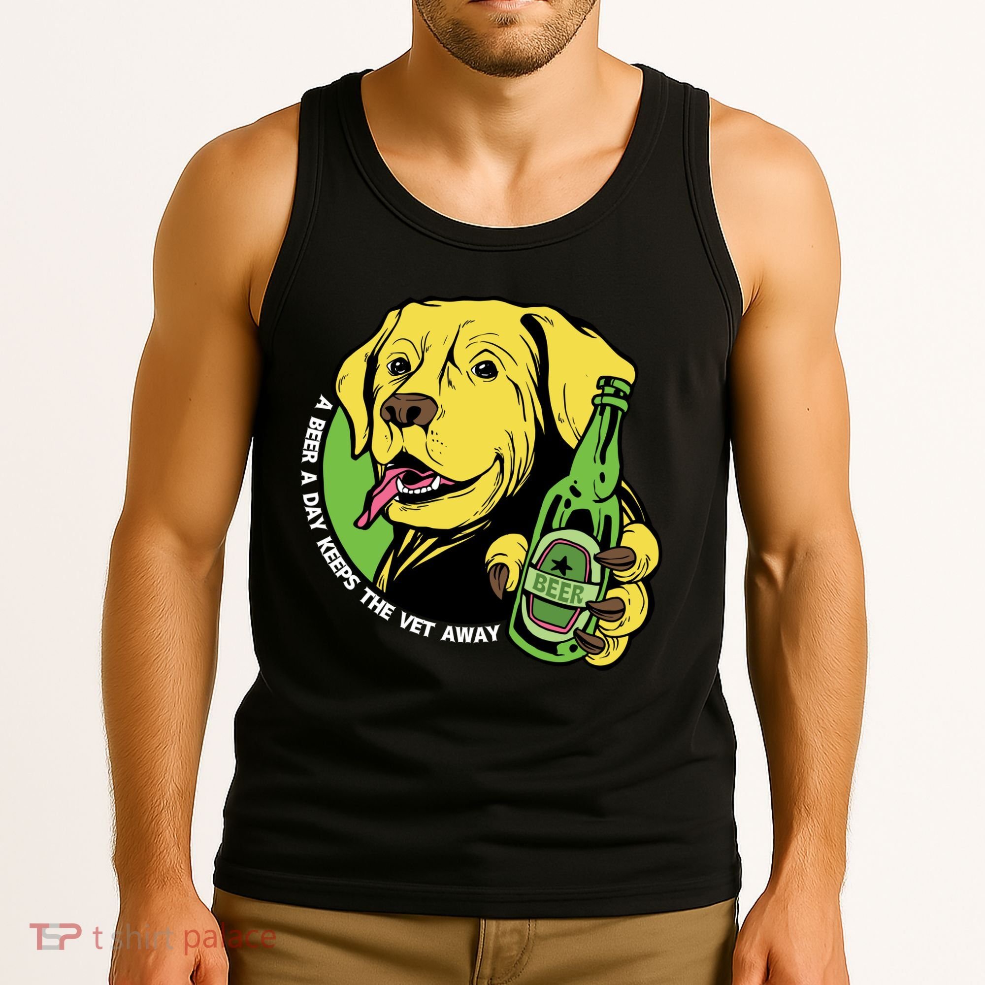 A Beer A Day Keeps The Vet Away Dog Tank Top