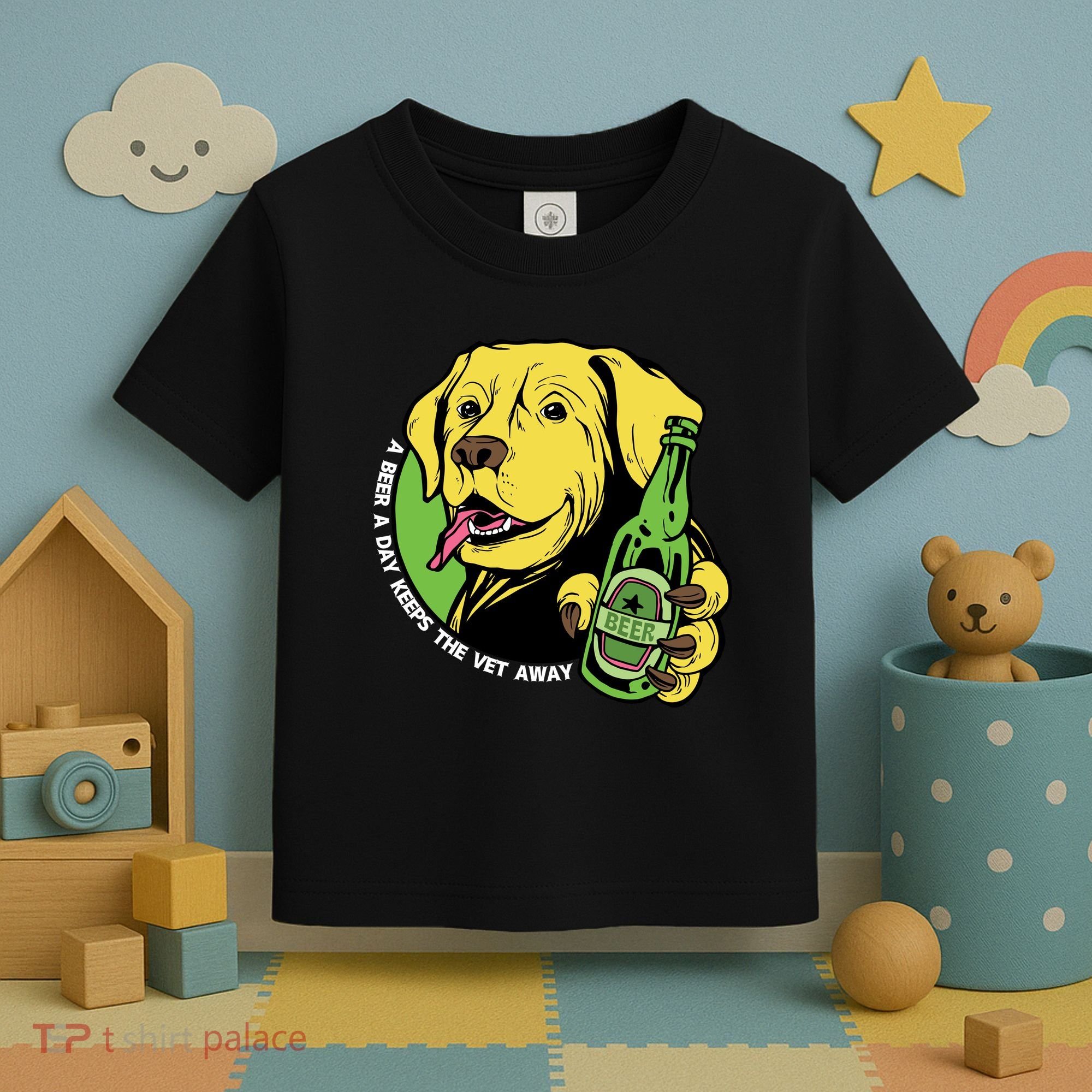 A Beer A Day Keeps The Vet Away Dog Toddler T-Shirt
