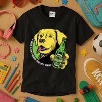 A Beer A Day Keeps The Vet Away Dog Kids T-Shirt thumb 3