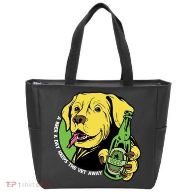 A Beer A Day Keeps The Vet Away Dog Tote Bag