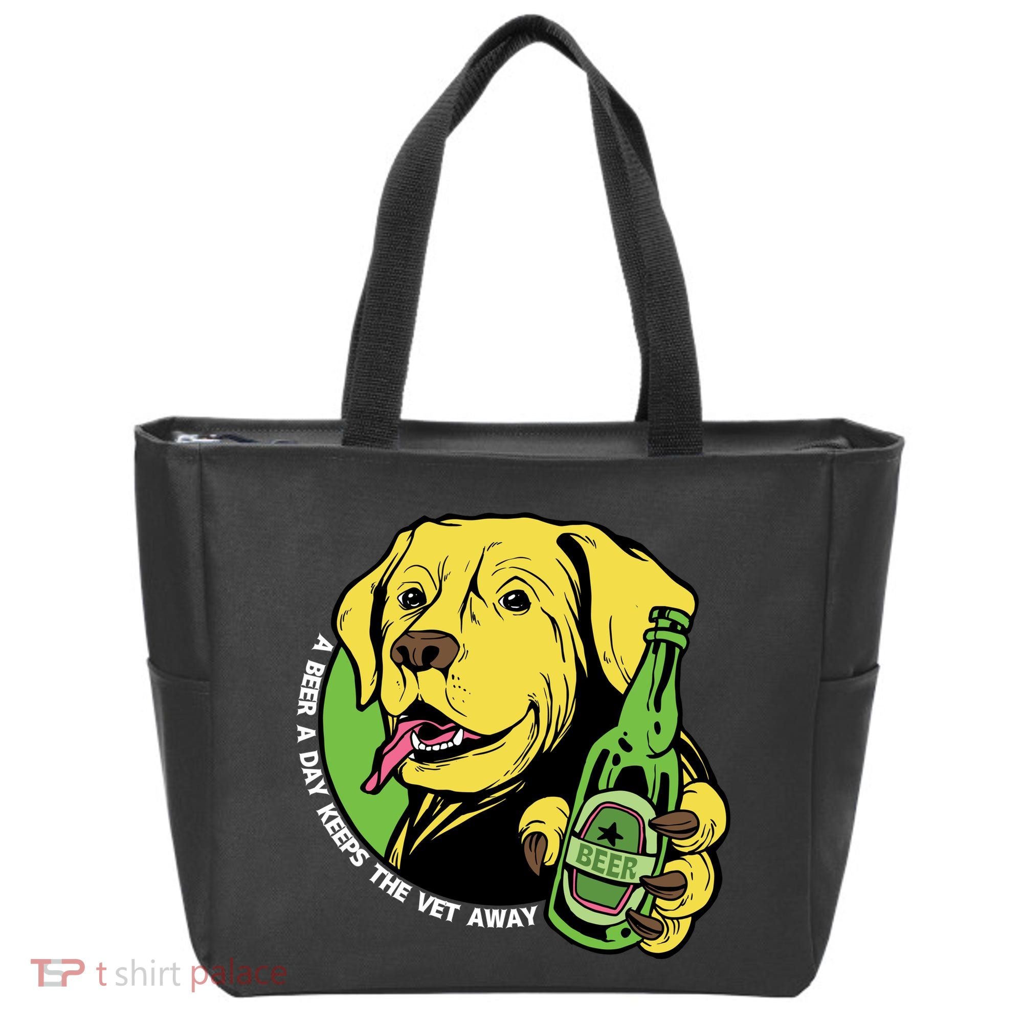 A Beer A Day Keeps The Vet Away Dog Tote Bag
