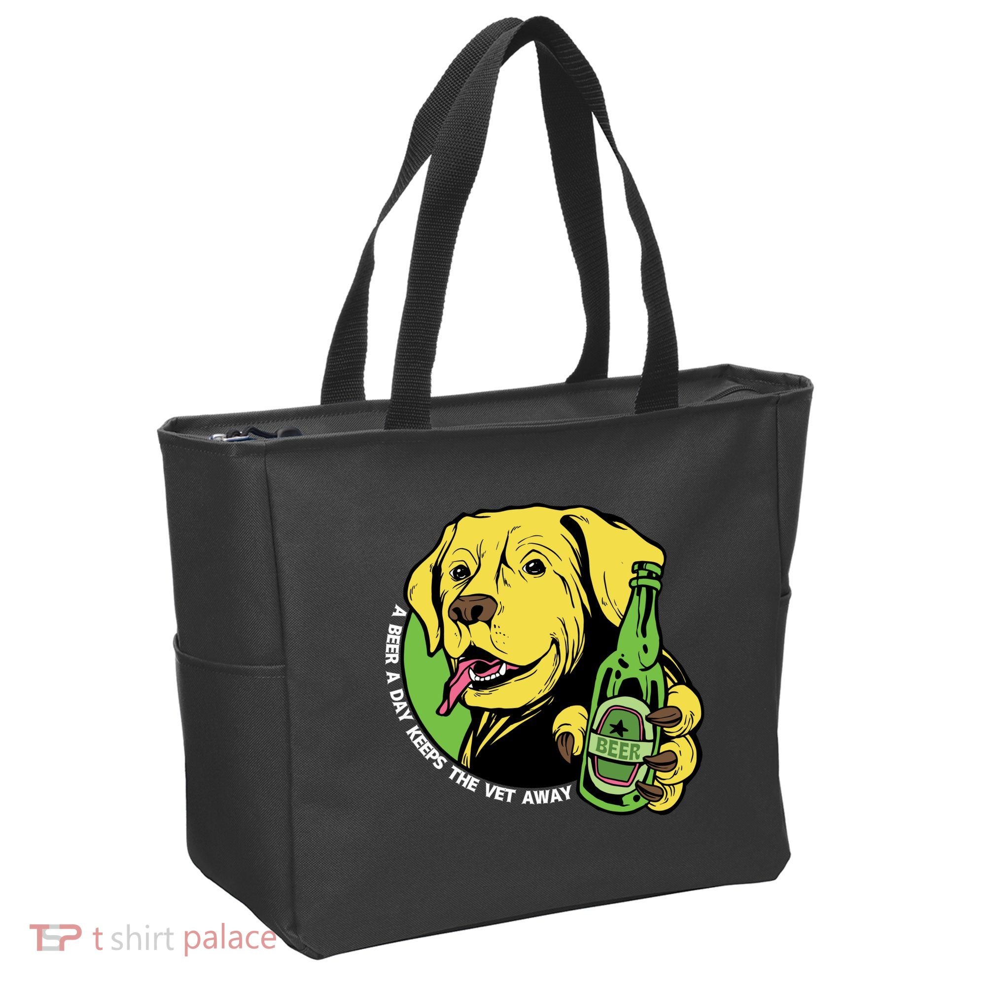 A Beer A Day Keeps The Vet Away Dog Tote Bag