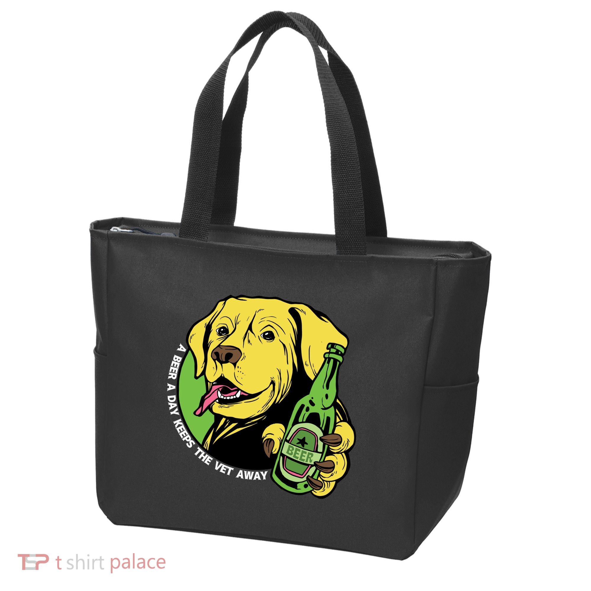 A Beer A Day Keeps The Vet Away Dog Tote Bag