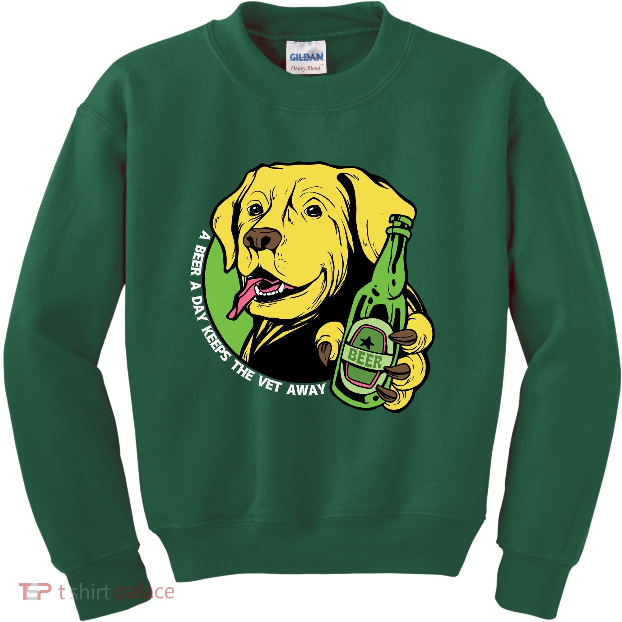 A Beer A Day Keeps The Vet Away Dog Kids Sweatshirt