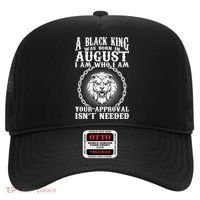 A Black King Was Born In August Birthday Lion Hat thumb 0