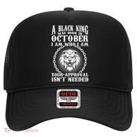 A Black King Was Born In October Birthday Lion Hat thumb 0