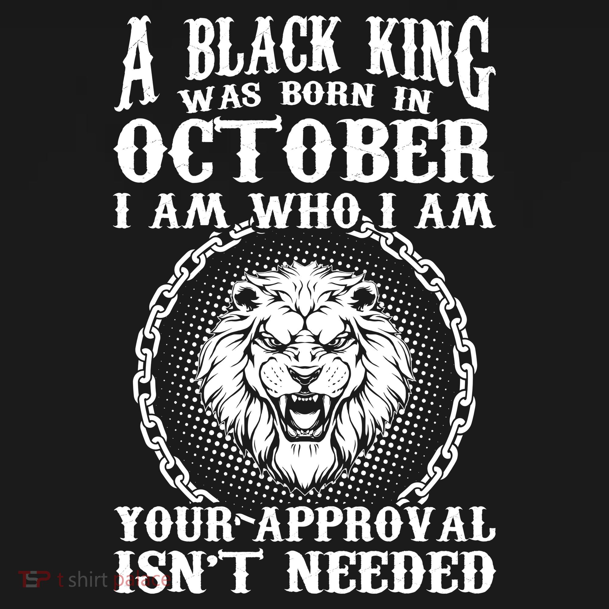 A Black King Was Born In October Birthday Lion Toddler Hoodie