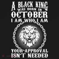 A Black King Was Born In October Birthday Lion Visor thumb 3