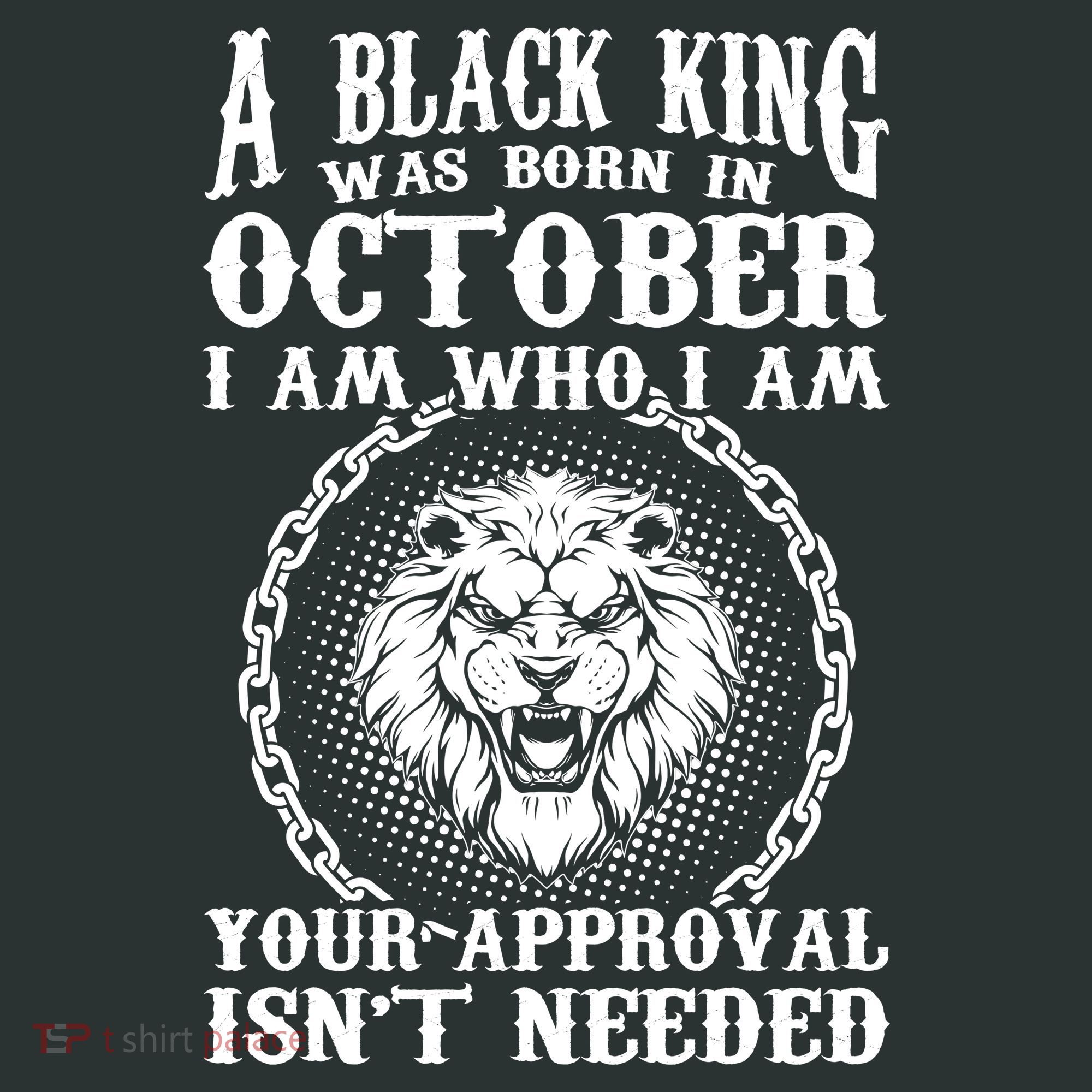 A Black King Was Born In October Birthday Lion Mousepad