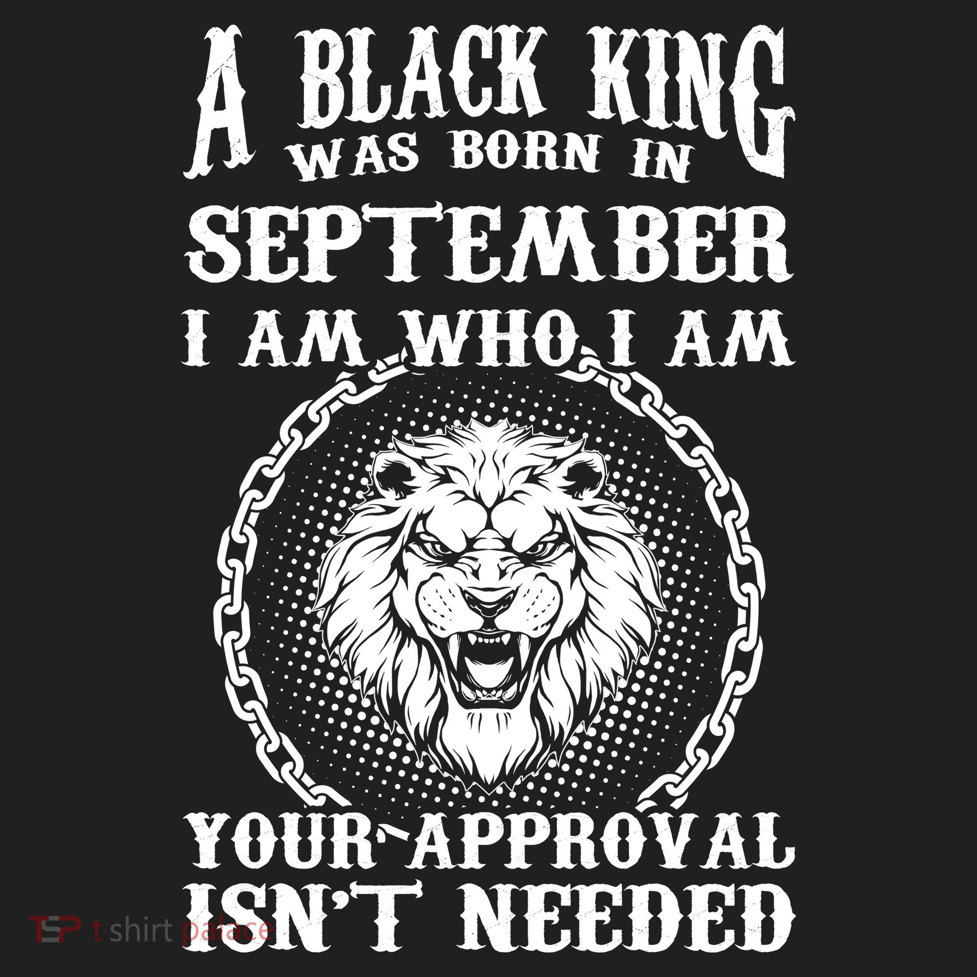 A Black King Was Born In September Birthday Lion Tumbler