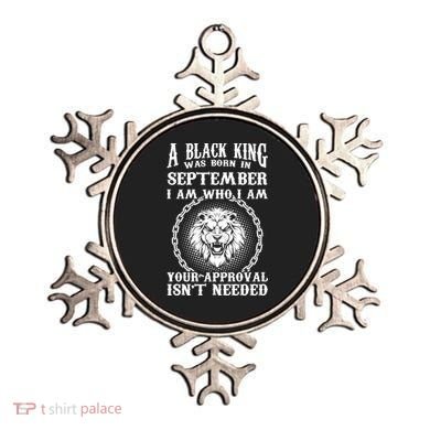 A Black King Was Born In September Birthday Lion Ornament