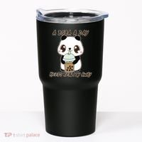 A Boba A Day Keeps The Reality Away Cute Panda Tumbler thumb 0
